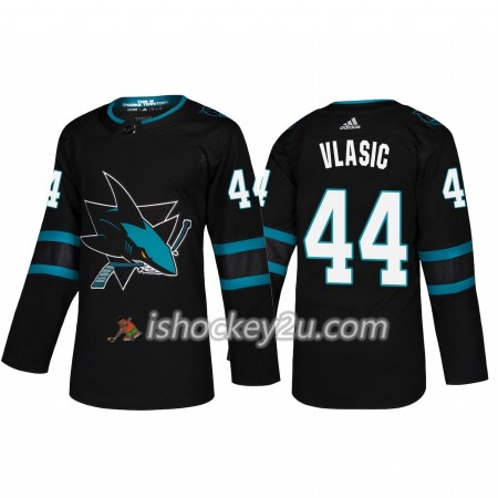 Mænd NHL San Jose Sharks Trøje Marc-Edouard Vlasic 44 Adidas 2018-19 Alternate Authentic